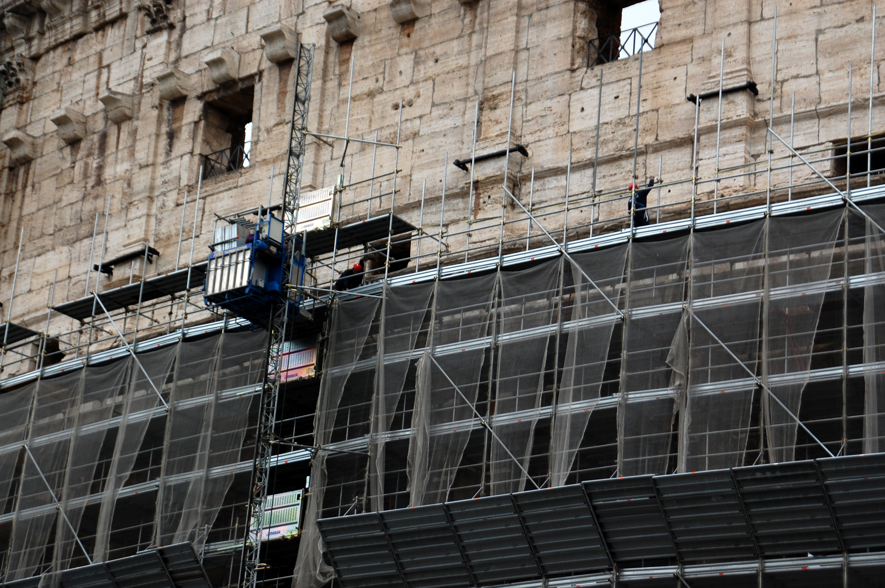 Restorations at the Colosseum
